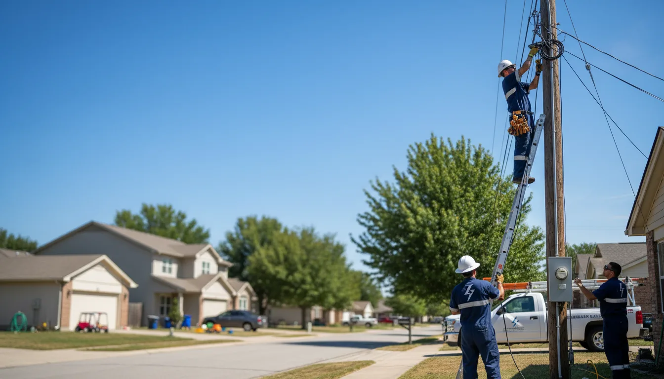 Residential electrician providing installation services in Plainfield, IA